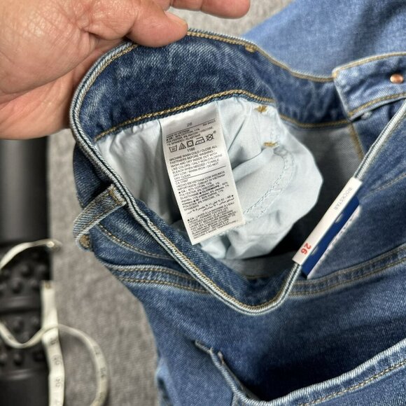 Old Navy Womens Mid-Rise Skinny Jeans Size 26 Light Blue Faded Plus size New - Picture 8 of 9